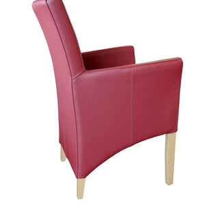 Armlehnstuhl aus Leder mit Holzgestell Anatol small - Empinio24 - 