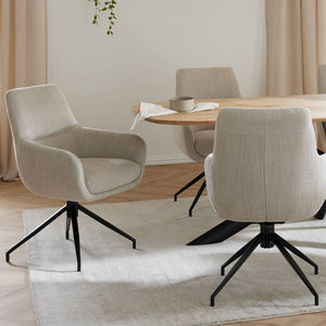 Armlehnstuhl drehbar mit Metallgestell Mingus - Empinio24 - 