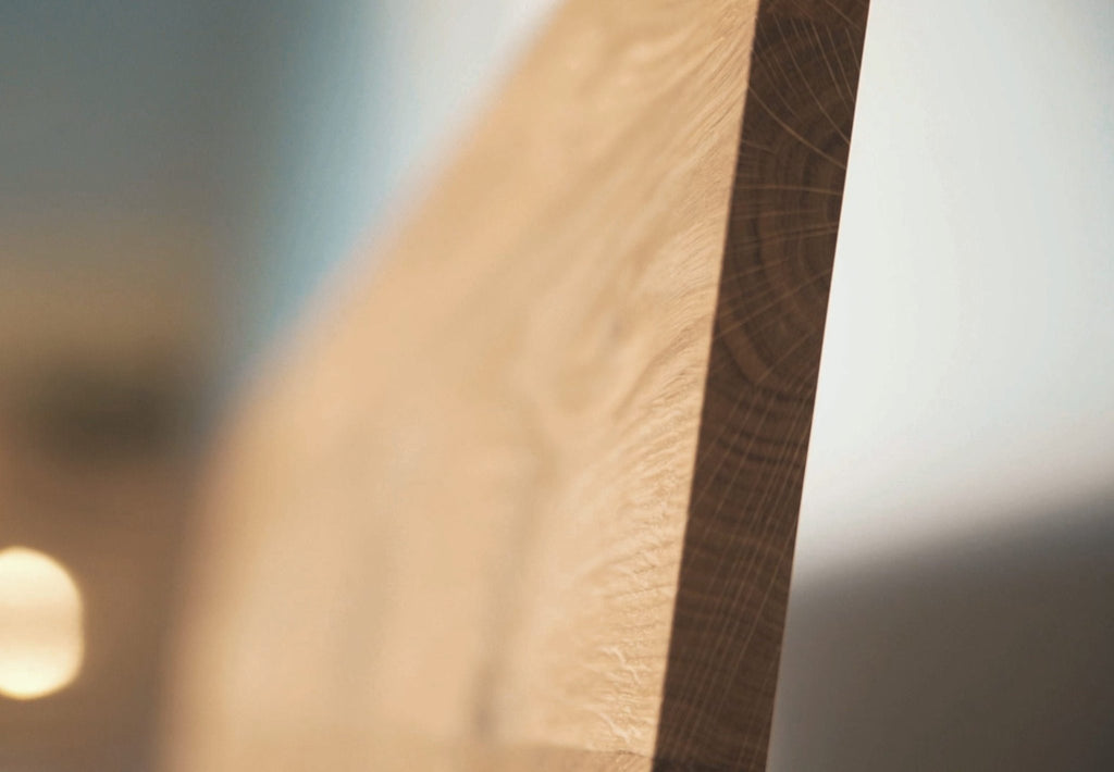 Bett GENT Eiche massiv mit Holzkopfteil - Empinio24 - 90x200 - 