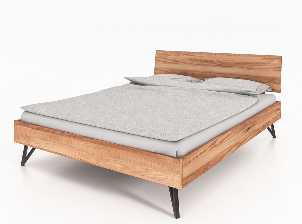 Bett GENT Kernbuche massiv mit Holzkopfteil - Empinio24 - 200x200 - 