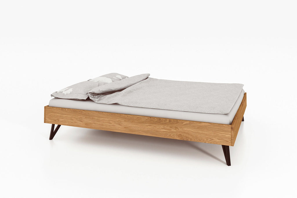 Bett ohne Kopfteil Eiche massiv GENT - Empinio24 - 160x200 - 