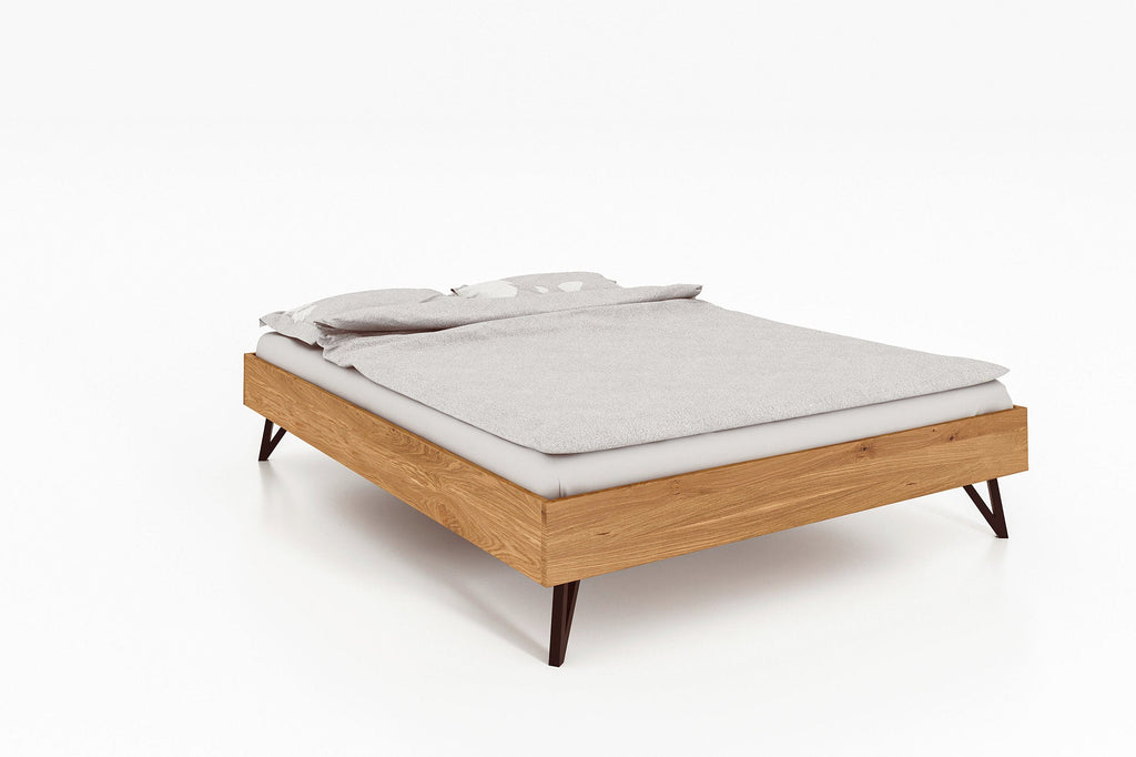 Bett ohne Kopfteil Eiche massiv GENT - Empinio24 - 90x200 - 