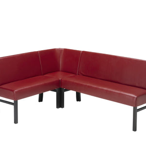 Eckbank Sophie aus Kunstleder und Massivholz - Empinio24 - 