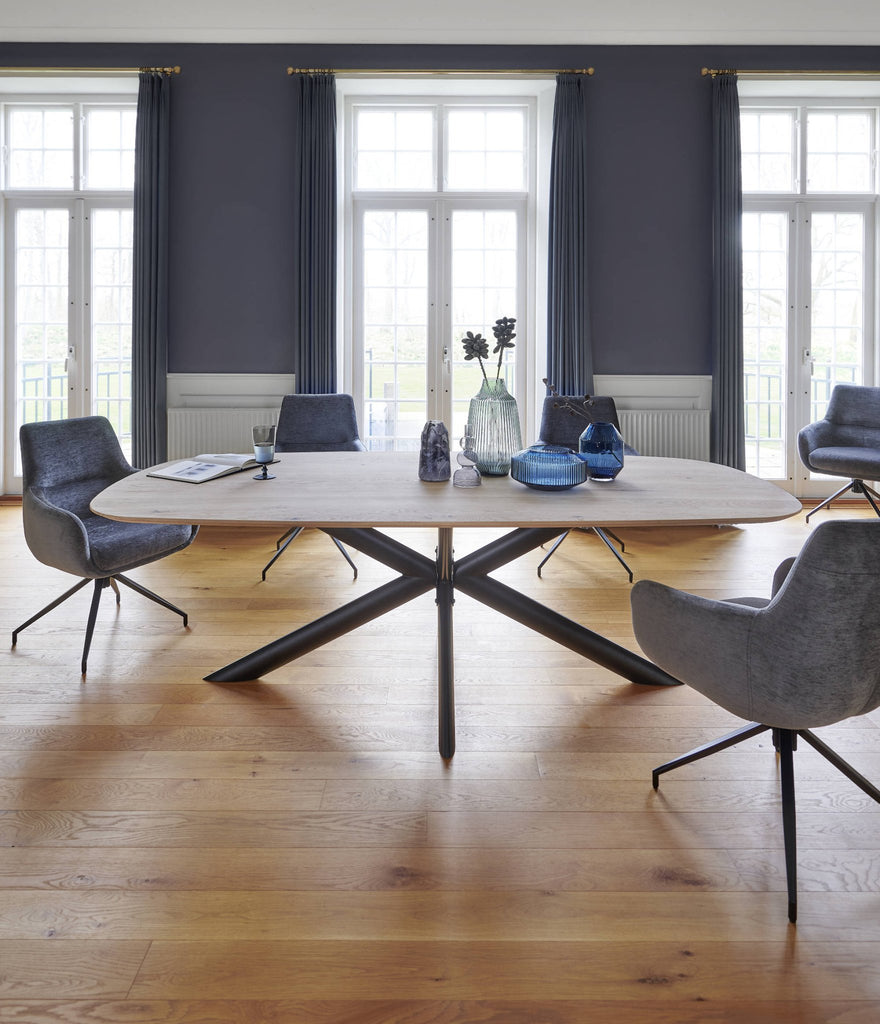 Esstisch Daytona Eiche massiv oval - Empinio24 - Wildeiche bianco - 200x100 cm - 