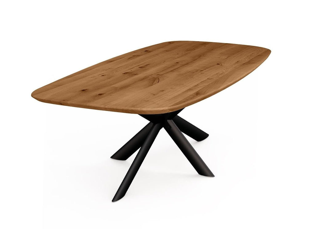 Esstisch Daytona Eiche massiv oval - Empinio24 - Wildeiche geölt - 200x100 cm - 