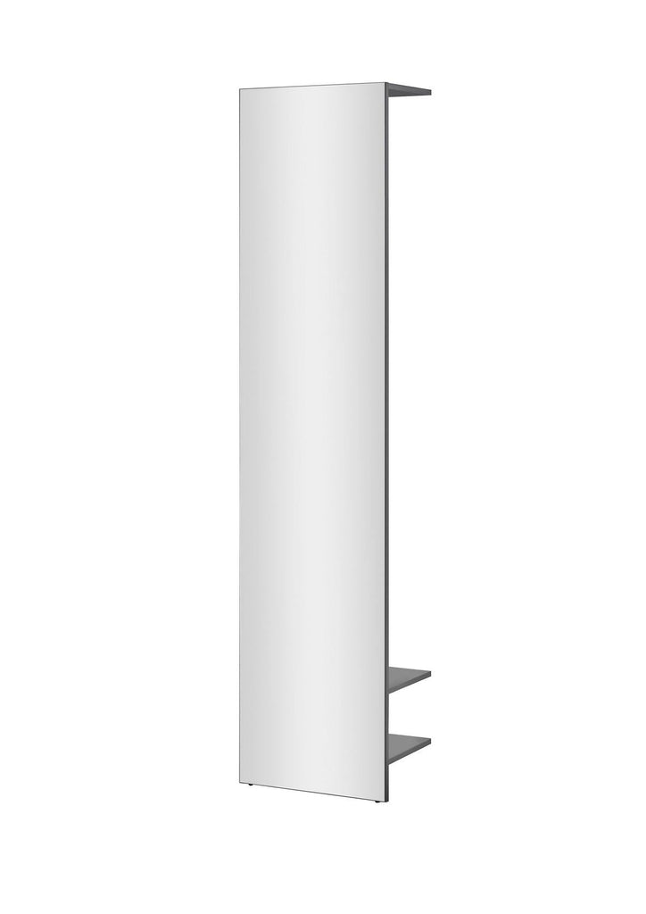 Garderobenelement mit Spiegel und Ablagen 50 cm anthrazit Boston - Empinio24 - 