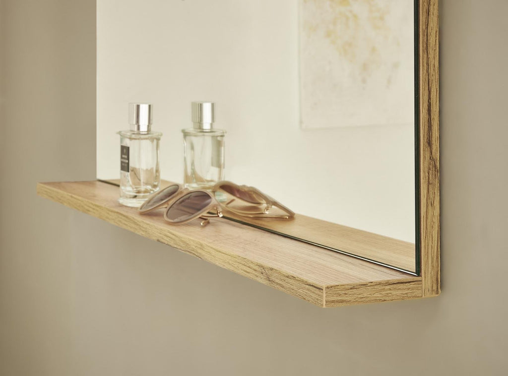 Garderobenspiegel mit Ablage 80 cm Eiche Boston - Empinio24 - 