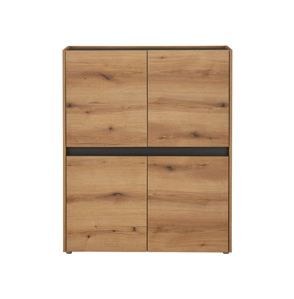 Highboard Eiche 100 cm 4 - türig Boston - Empinio24 - 