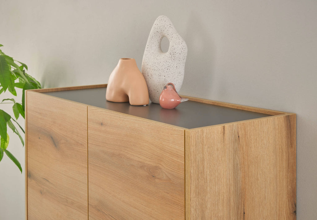 Highboard Eiche 100 cm 4 - türig Boston - Empinio24 - 