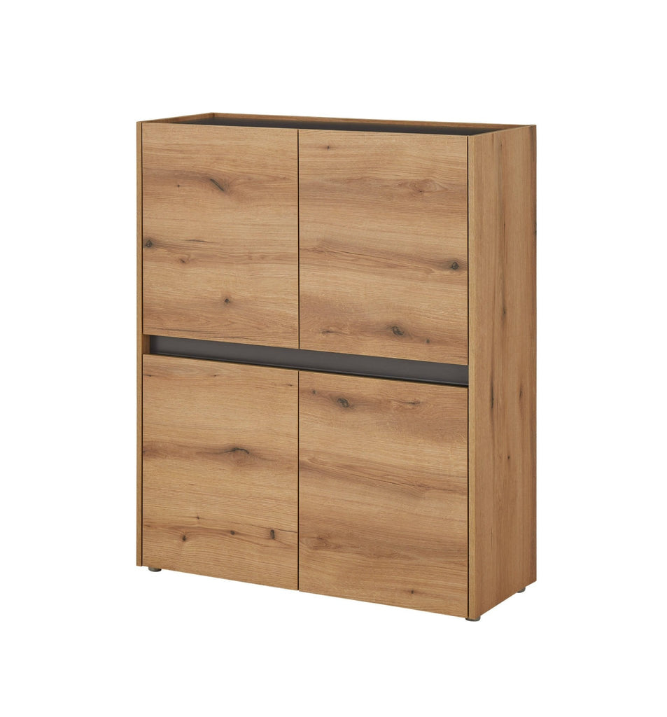 Highboard Eiche 100 cm 4 - türig Boston - Empinio24 - 