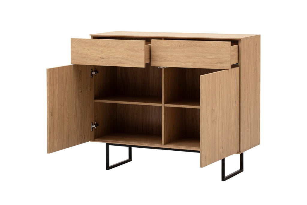 Kommode Eiche hell 2 - türig 115 cm Como - Empinio24 - 