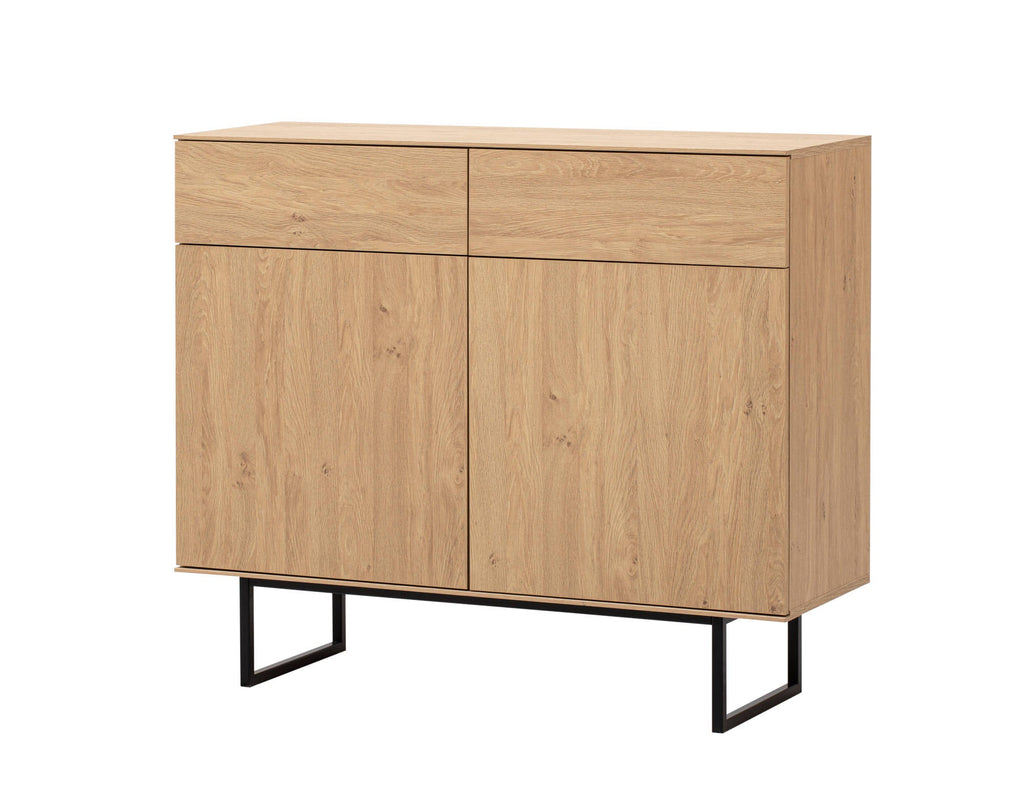 Kommode Eiche hell 2 - türig 115 cm Como - Empinio24 - 