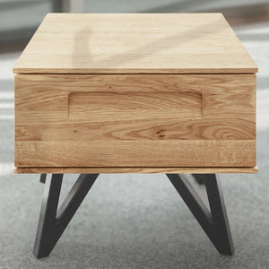 Nachttisch GENT Eiche massiv mit Schubkasten - Empinio24 - 