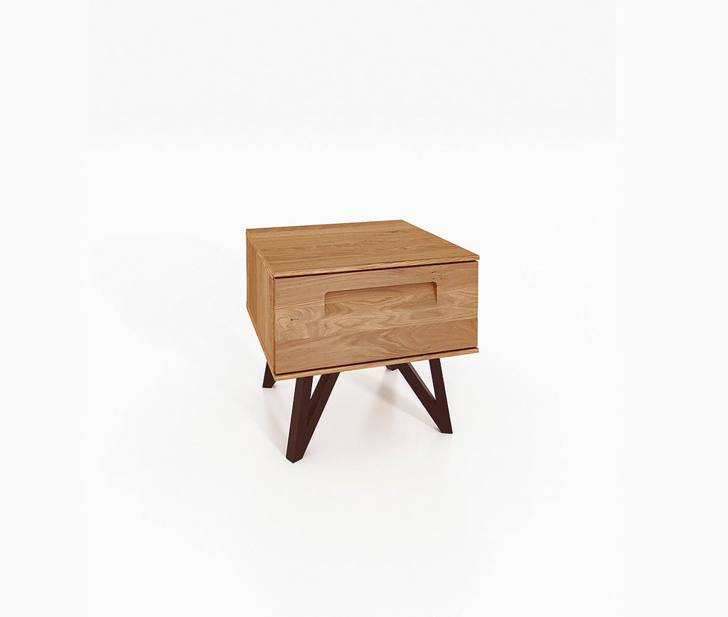 Nachttisch GENT Eiche massiv mit Schubkasten - Empinio24 - 