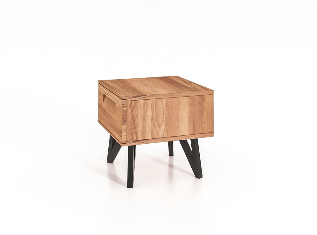 Nachttisch GENT Kernbuche massiv mit Schubkasten - Empinio24 - 