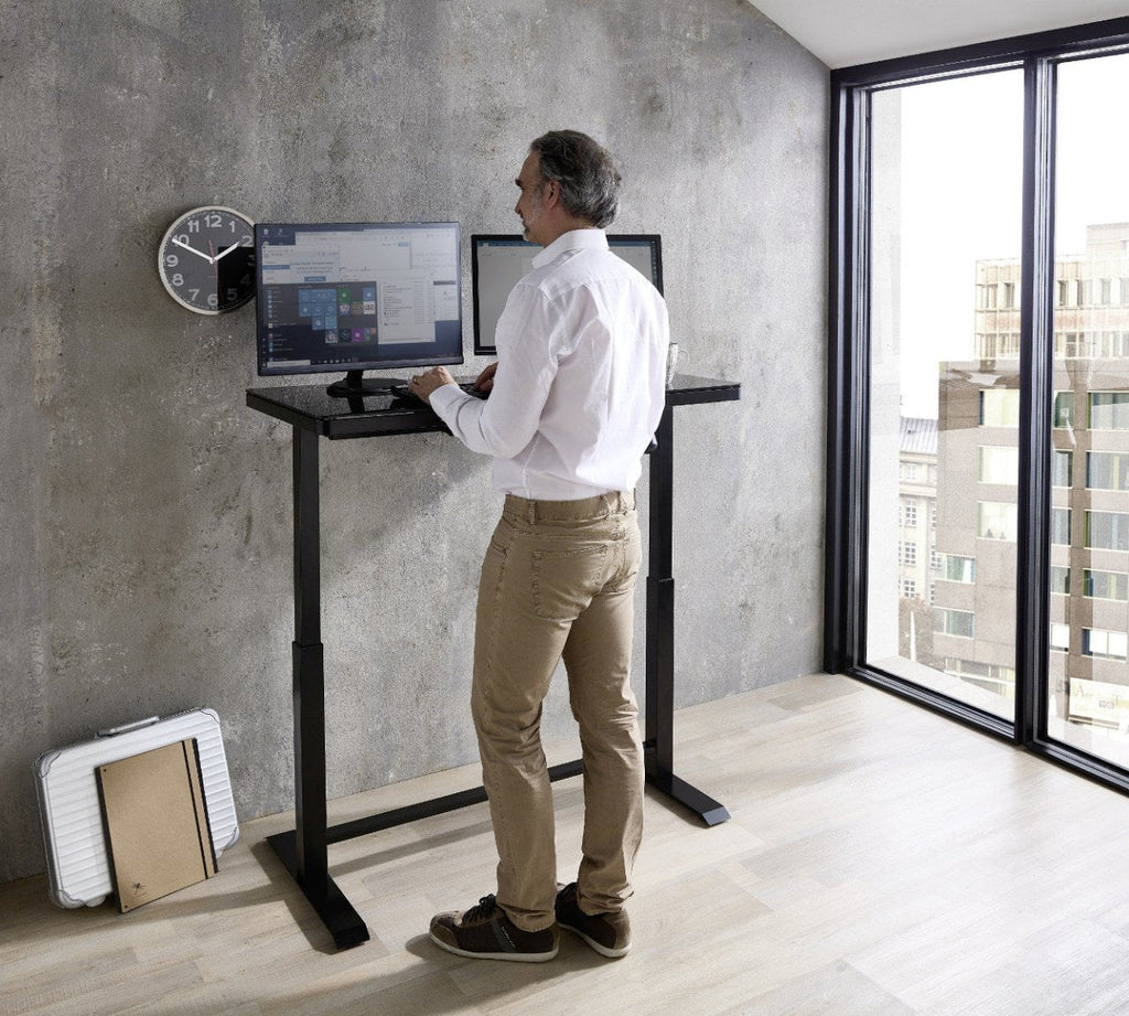 Schreibtisch schwarz elektrisch höhenverstellbar 120x60 cm LIFT4HOME - Empinio24 - 