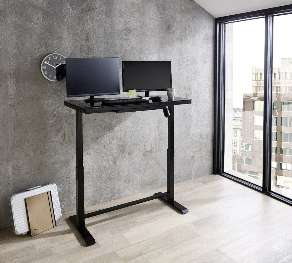 Schreibtisch schwarz elektrisch höhenverstellbar 120x60 cm LIFT4HOME - Empinio24 - 