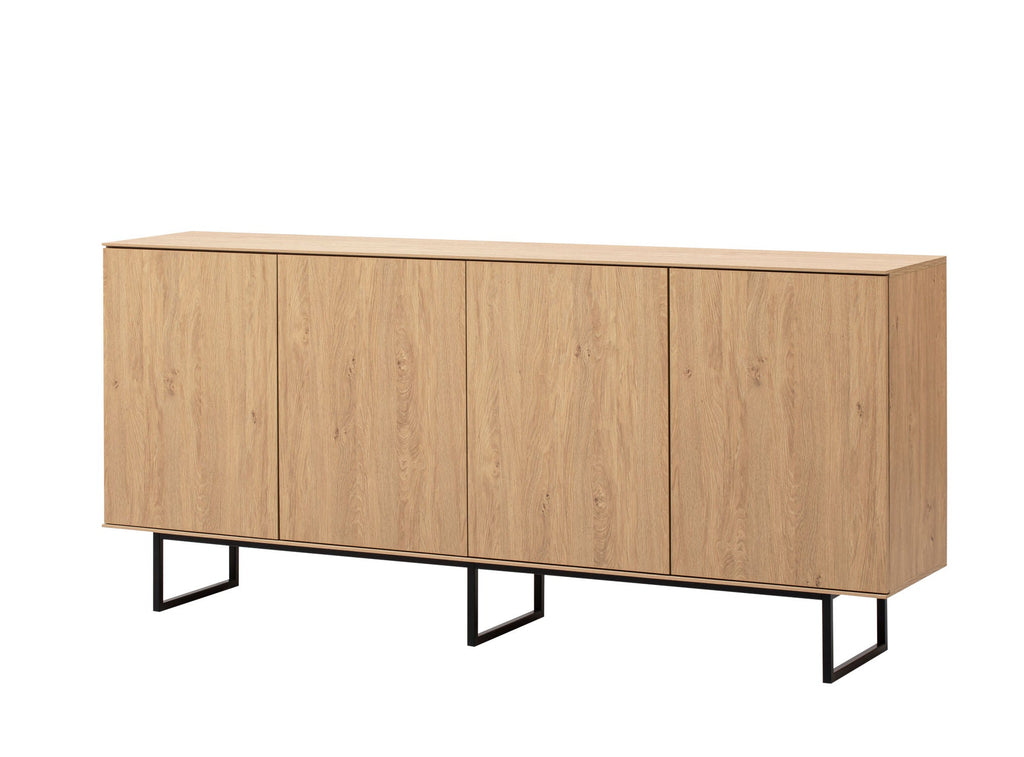 Sideboard Eiche hell 4 - türig 200 cm Como - Empinio24 - 