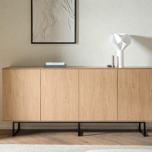 Sideboard Eiche hell 4 - türig 200 cm Como - Empinio24 - 