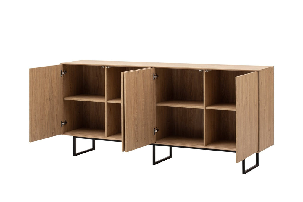 Sideboard Eiche hell 4 - türig 200 cm Como - Empinio24 - 