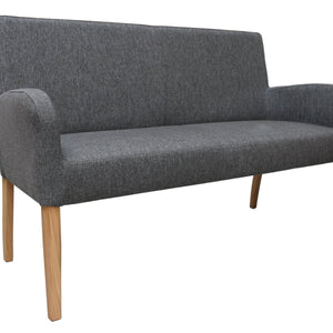 Sitzbank aus Stoff 183 cm mit Holzgestell Alfo - Empinio24 - 