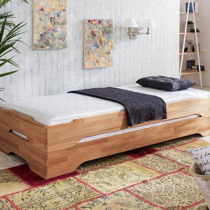 Stapelbetten 90x200 Kernbuche massiv 2 Stück Juist - Empinio24 - 