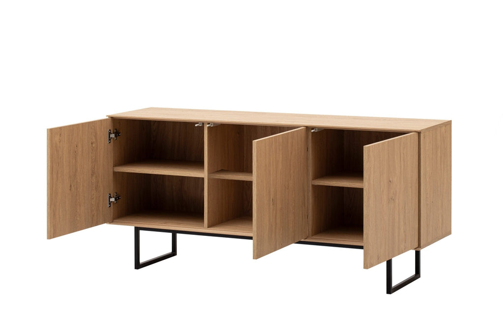 TV - Lowboard Eiche 150 cm Unterschrank Como - Empinio24 - 