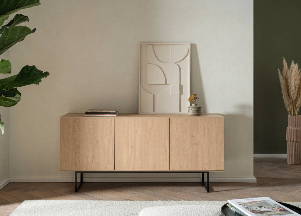 TV - Lowboard Eiche 150 cm Unterschrank Como - Empinio24 - 