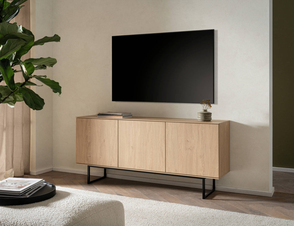 TV - Lowboard Eiche 150 cm Unterschrank Como - Empinio24 - 