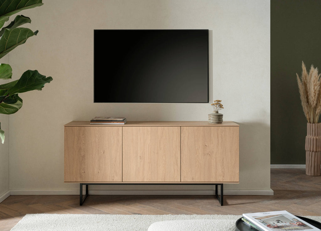 TV - Lowboard Eiche 150 cm Unterschrank Como - Empinio24 - 