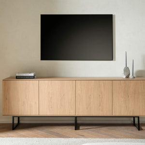 TV - Lowboard Eiche 200 cm Unterschrank Como - Empinio24 - 