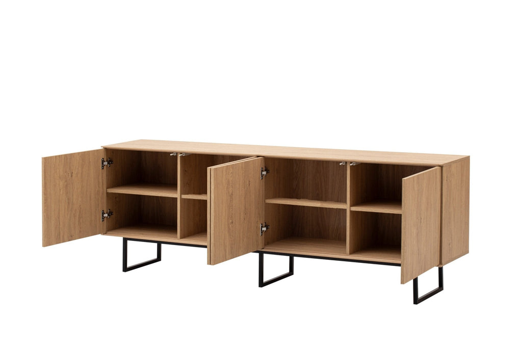 TV - Lowboard Eiche 200 cm Unterschrank Como - Empinio24 - 