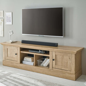 TV - Wohnwand 4 - teilig 424 cm Eiche gebürstet Optik Cardiff - Empinio24 - 