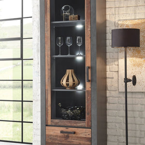 Vitrine 65x201 cm 2 - türig used - look QUEENS - Empinio24 - 