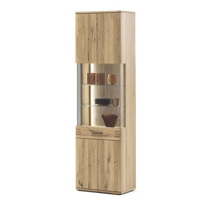 Vitrine Eiche bianco teilmassiv 60 cm Sevilla - Empinio24 - 