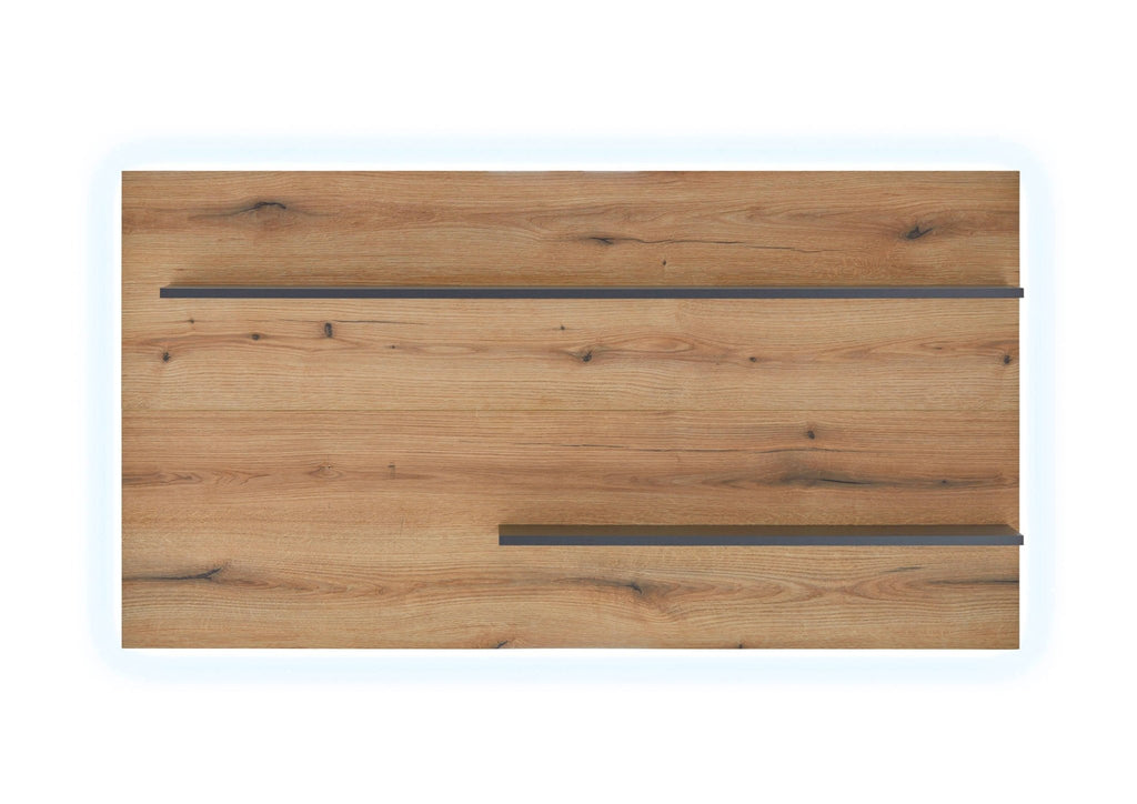 Wandpaneel mit Regalen 155 cm Eiche Boston - Empinio24 - 