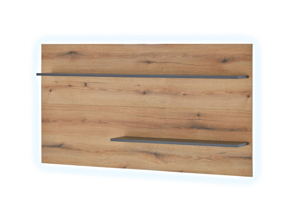 Wandpaneel mit Regalen 155 cm Eiche Boston - Empinio24 - 