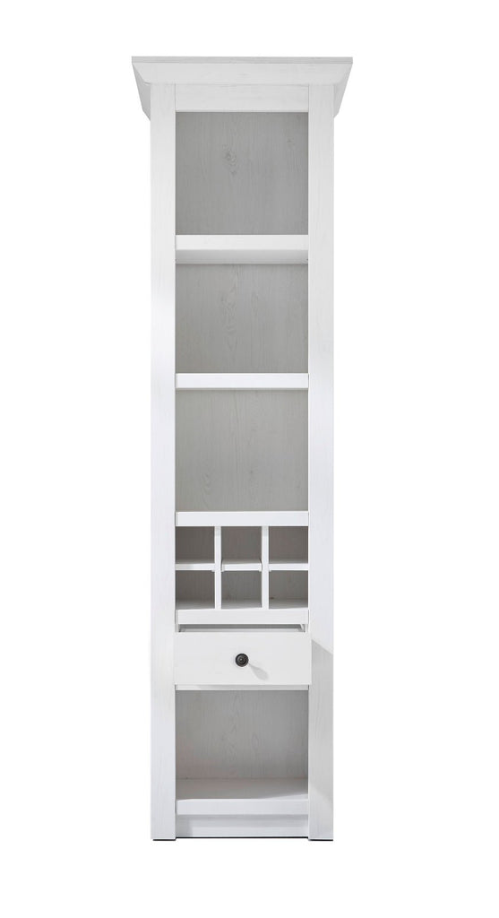 Wohnwand 288 cm 4 - teilig weiß Pinie WALES Nr. 1 + BELEUCHTUNG - Empinio24 - 