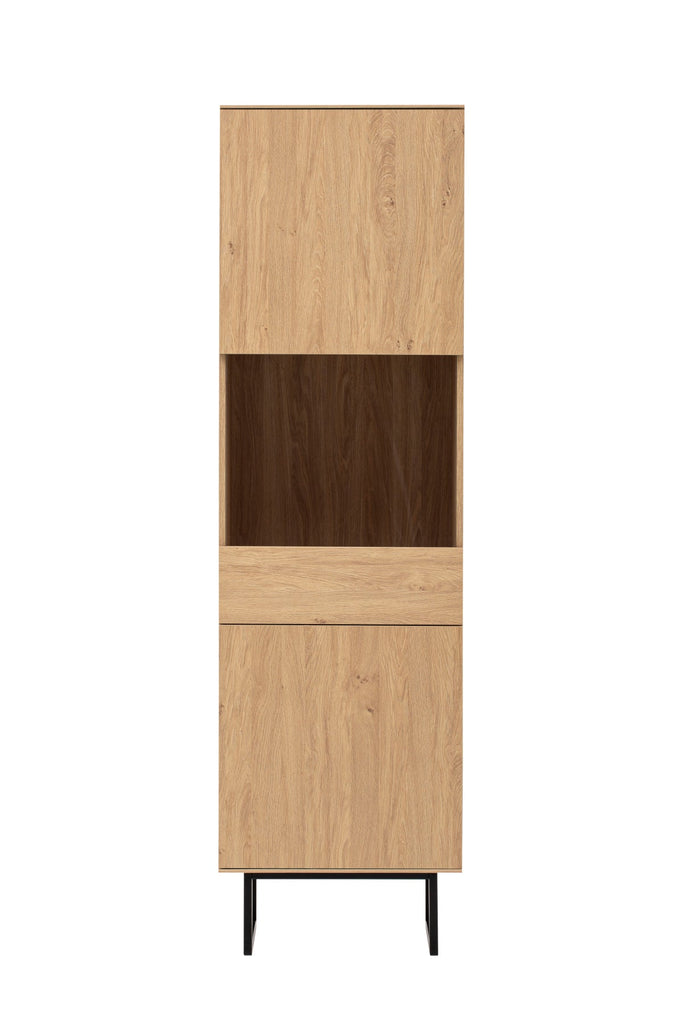 Wohnwand Eiche hell 2 - teilig 273 cm Set - 1 Como - Empinio24 - 