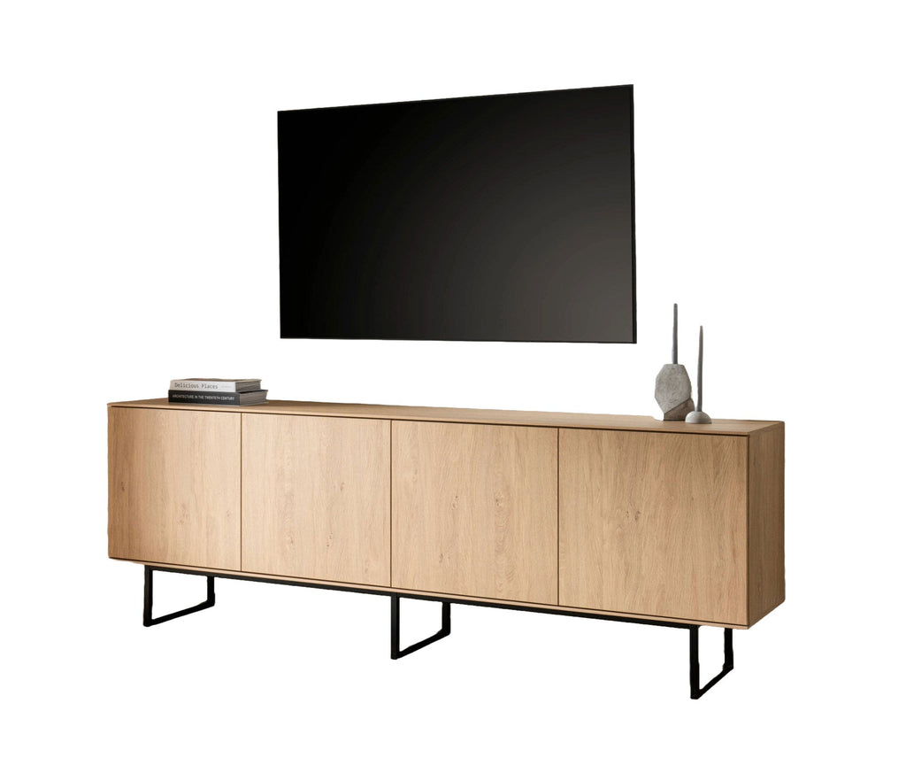 Wohnwand Eiche hell 2 - teilig 273 cm Set - 1 Como - Empinio24 - 