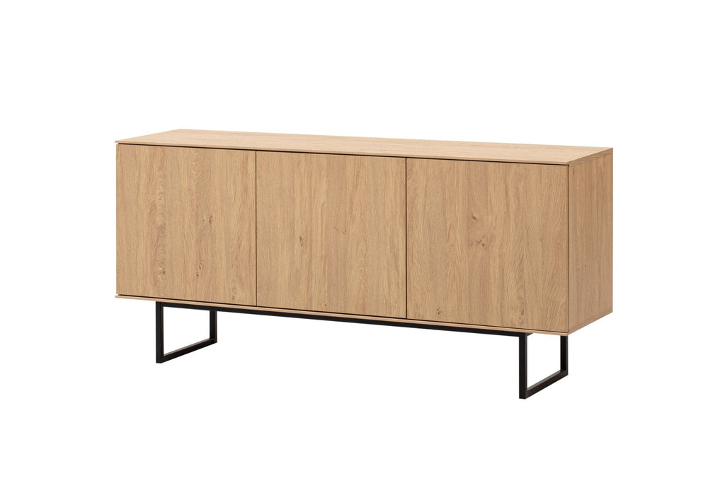 Wohnwand Eiche hell 3 - teilig 353 cm Set - 6 Como - Empinio24 - 