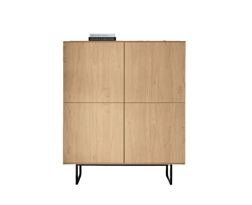 Wohnwand Eiche hell 3 - teilig 353 cm Set - 6 Como - Empinio24 - 