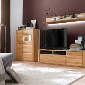 Wohnwand Kernbuche 300 cm Nr.4 Sanremo - Empinio24 - 