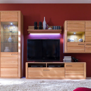 Wohnwand Kernbuche 303 cm Nr.2 Sanremo - Empinio24 - 