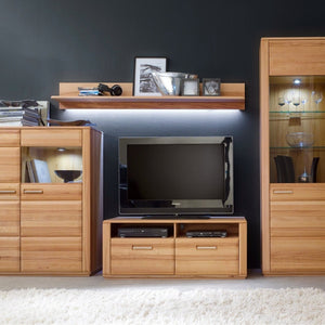 Wohnwand Kernbuche 319 cm Nr.11 Sanremo - Empinio24 - 