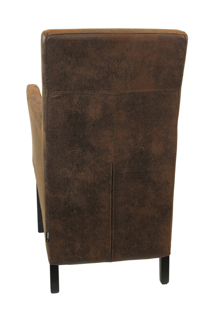 Armlehnstuhl aus Stoff Beine aus Buche oder Eiche Farben wählbar ANATOl SMALL