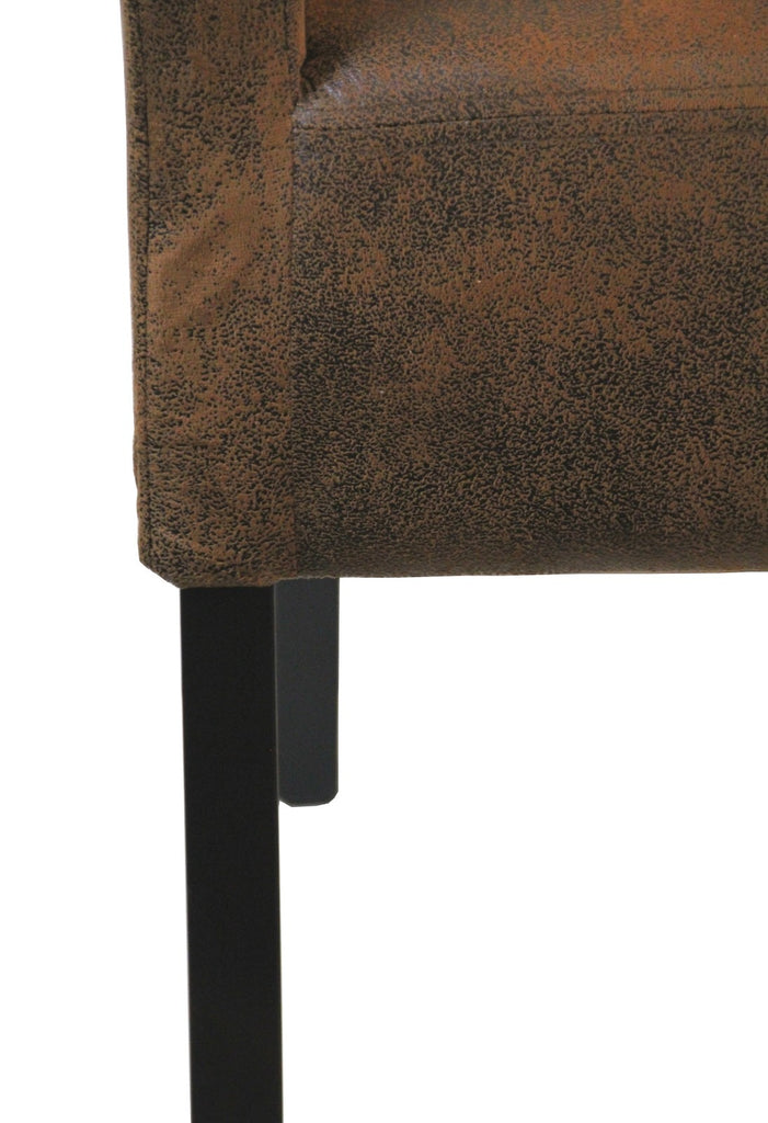 Armlehnstuhl aus Stoff Beine aus Buche oder Eiche Farben wählbar ANATOl SMALL