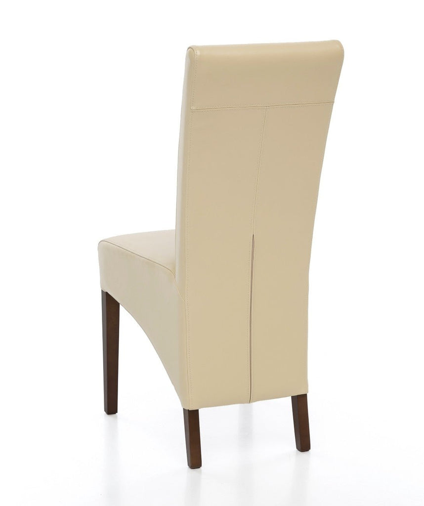 Esszimmerstuhl aus Leder mit Holzgestell Kenzo - 2 - Empinio24 - 