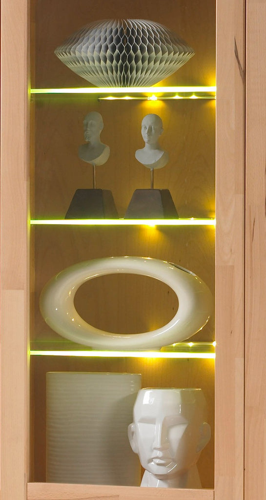 LED Glasboden Beleuchtung mit Farbwechsellicht 4-er Set mit Trafo