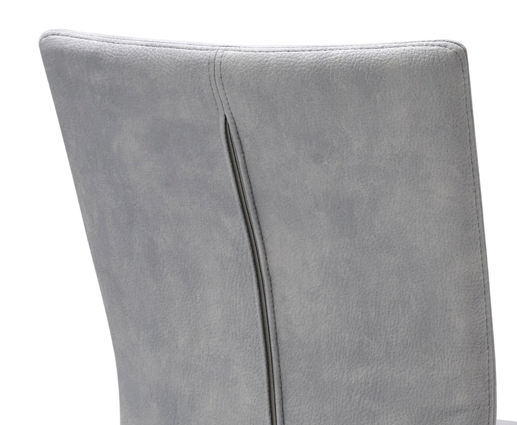 Esszimmerstuhl aus Stoff Farbe wählbar Beine aus Edelstahl QIARA